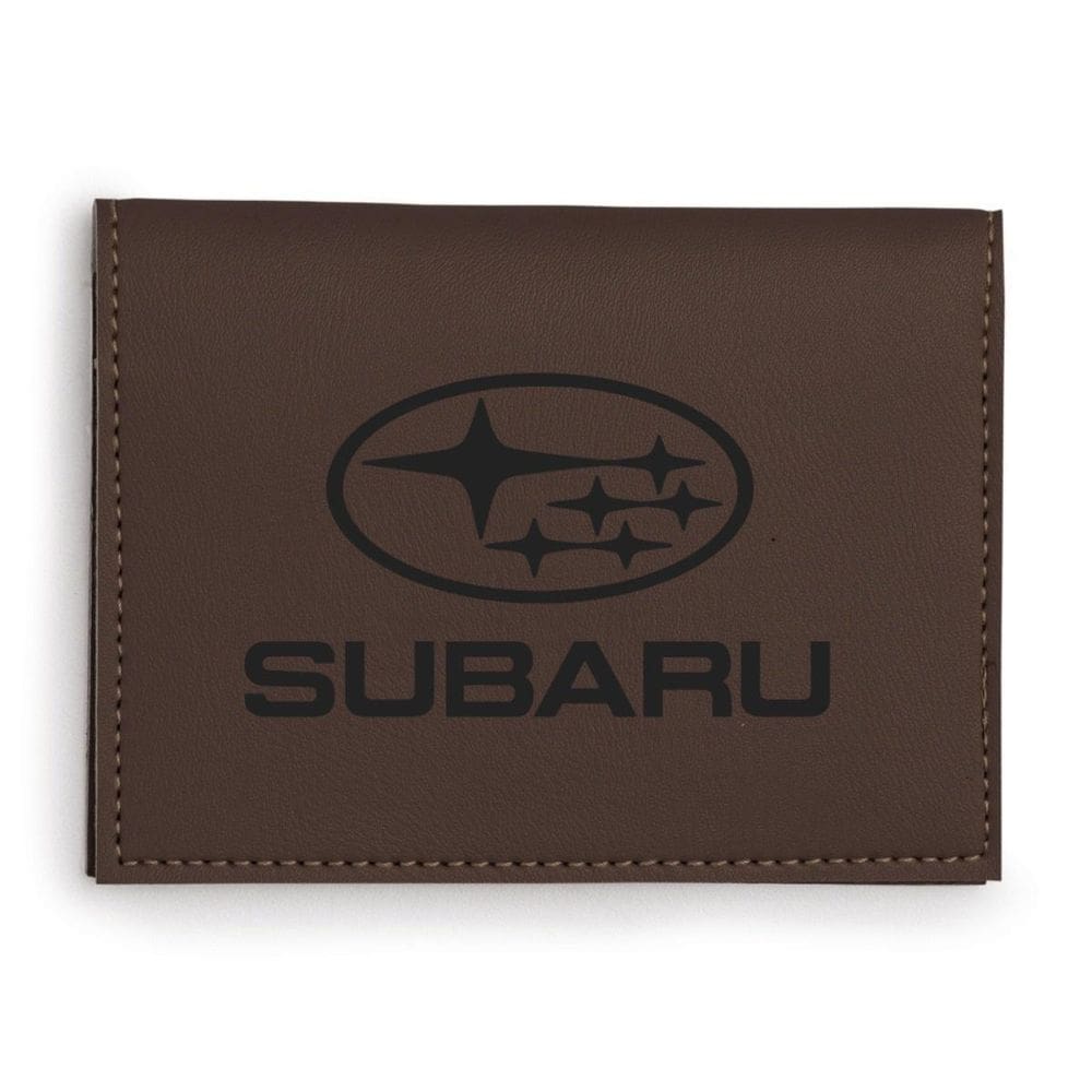 Porta Documento Visor De Plástico Três Divisões Para Subaru
