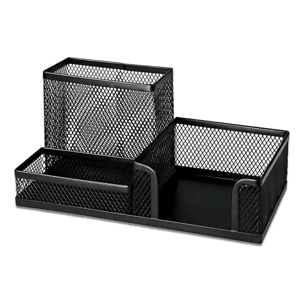 2X Organizador De Mesa Aramado Porta Canetas Clipes Metal