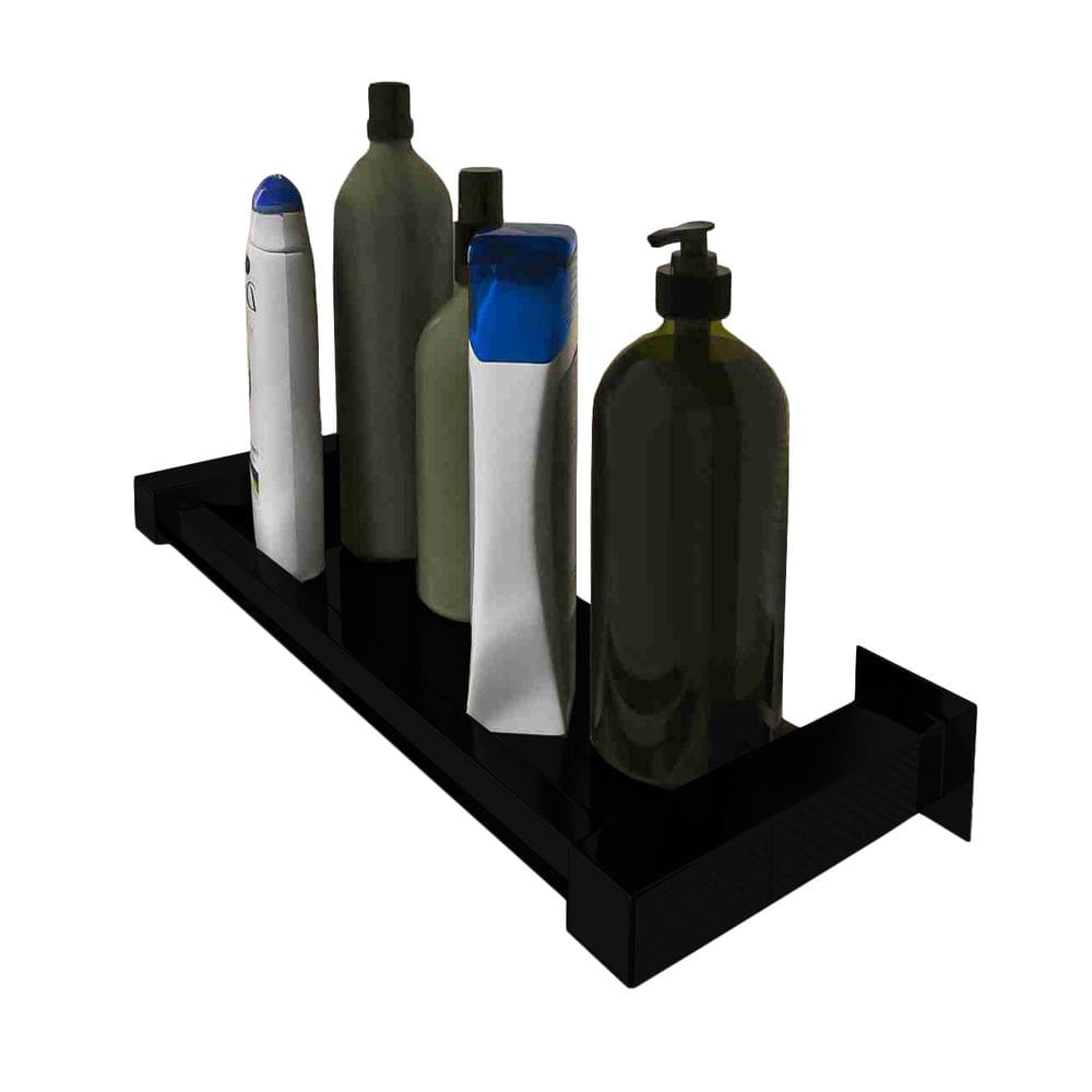 Porta Shampoo 30cm Aço Inox Preto Fosco