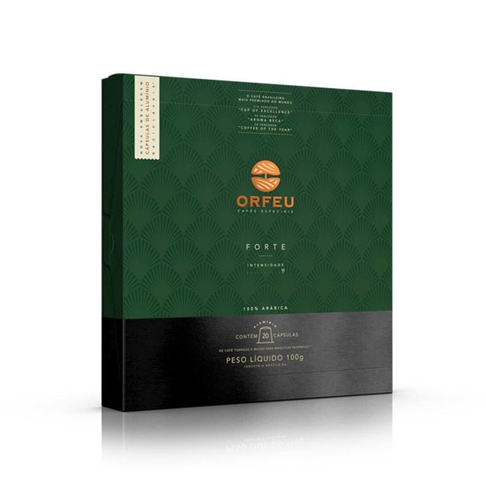 20 Cápsulas Café Orfeu Nespresso Forte - Intensidade 10