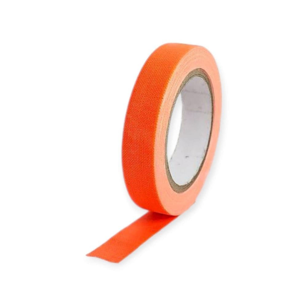 Fita Tecido Gaffer Tape Tesa 12Mmx5M Laranja Fluorescente