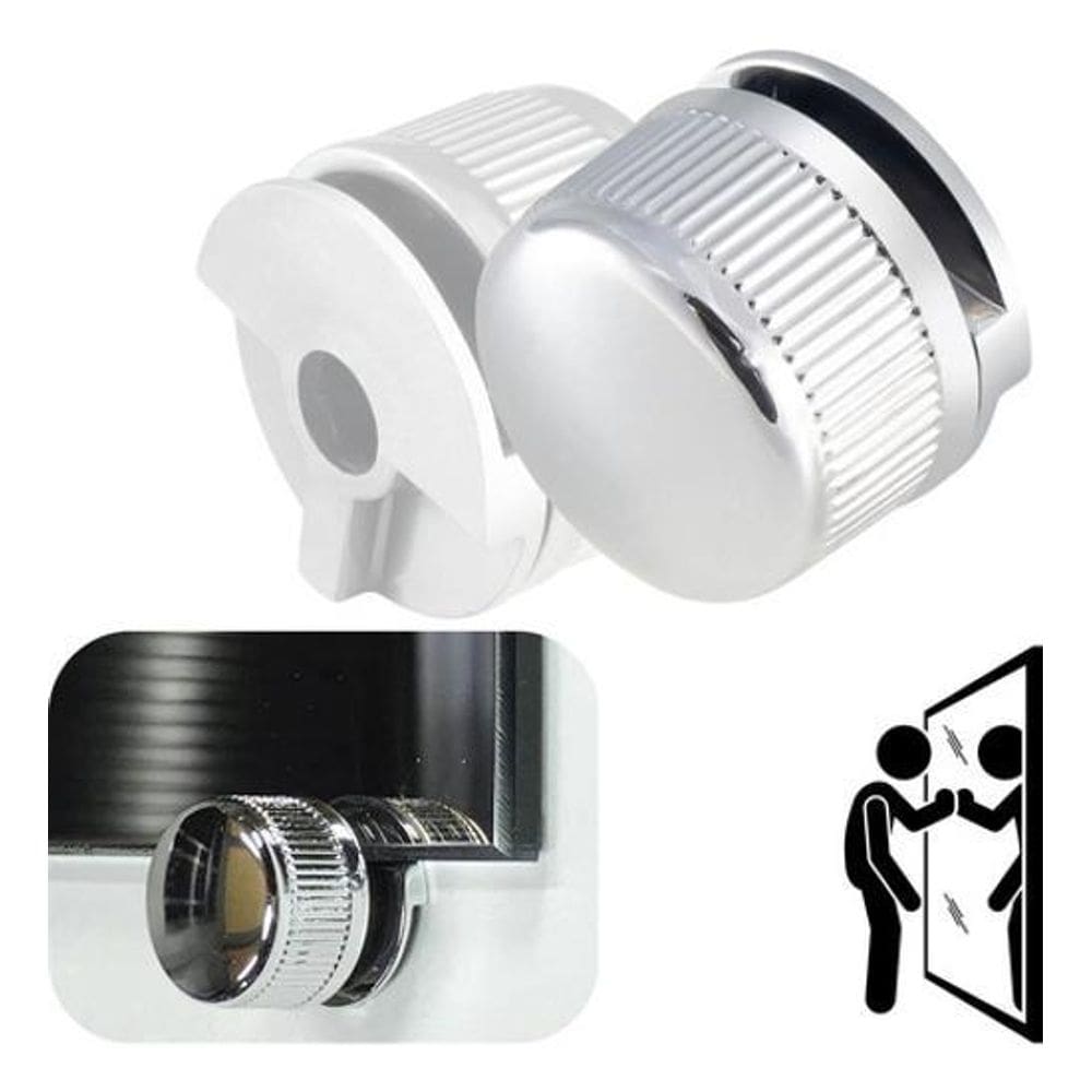 4 Botões Francês Suporte Aço P Espelho Botão Fixador Metal