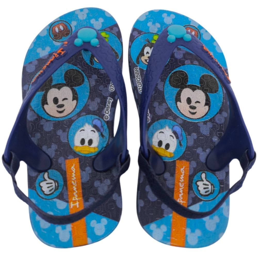 Chinelo Dedo Infantil Menino Casual Dia a Dia Passeio Escola com Elástico Disney Grendene Kids 27323