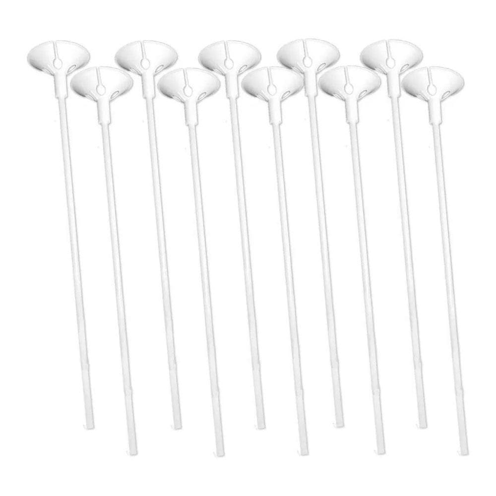 Suporte Para Balão Transparente 33Cm Com 12 Unidades Make+