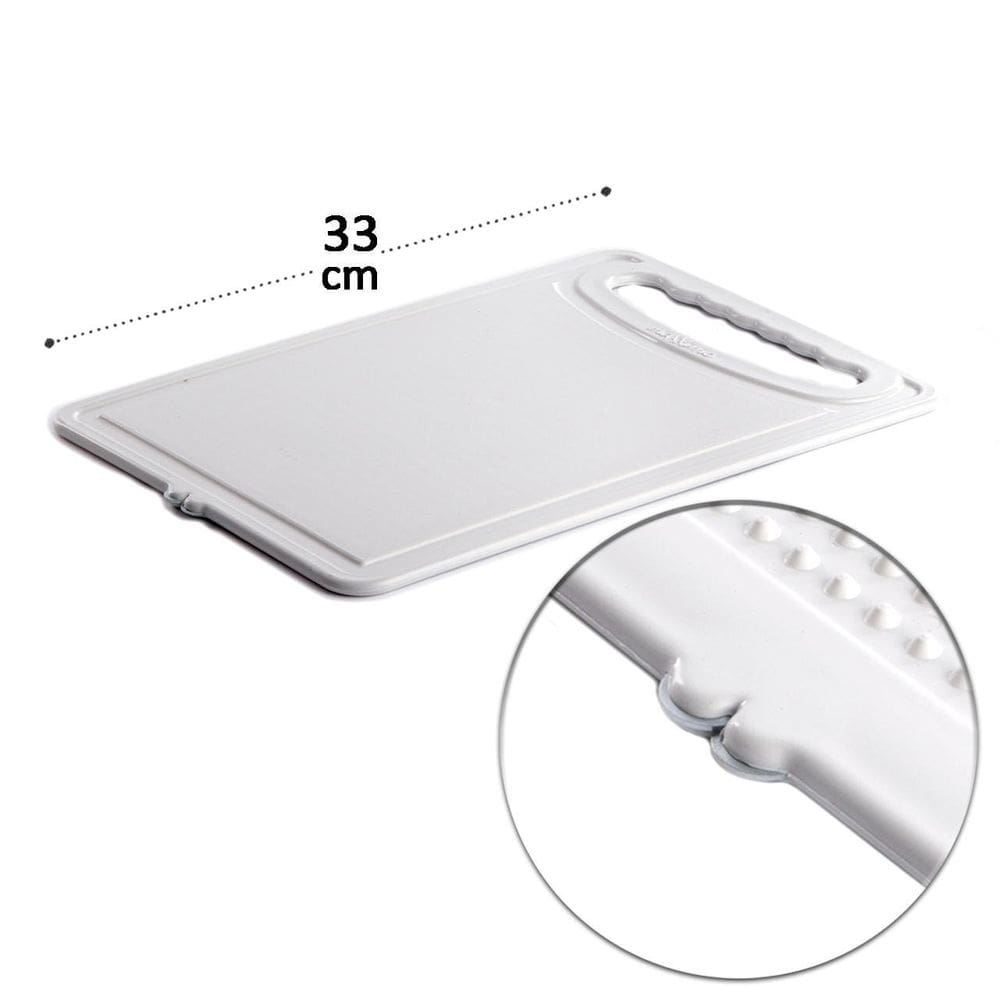 Tábua de Corte Plástico 22x33cm com Afiador - Tudo em Caixa