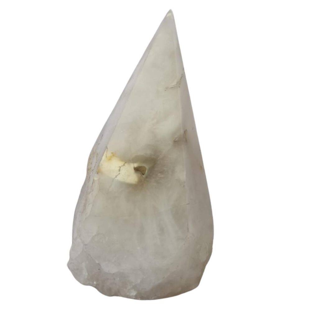 Pedra Natural Obelisco Ponta Quartzo Branco 900 A 1 Kg