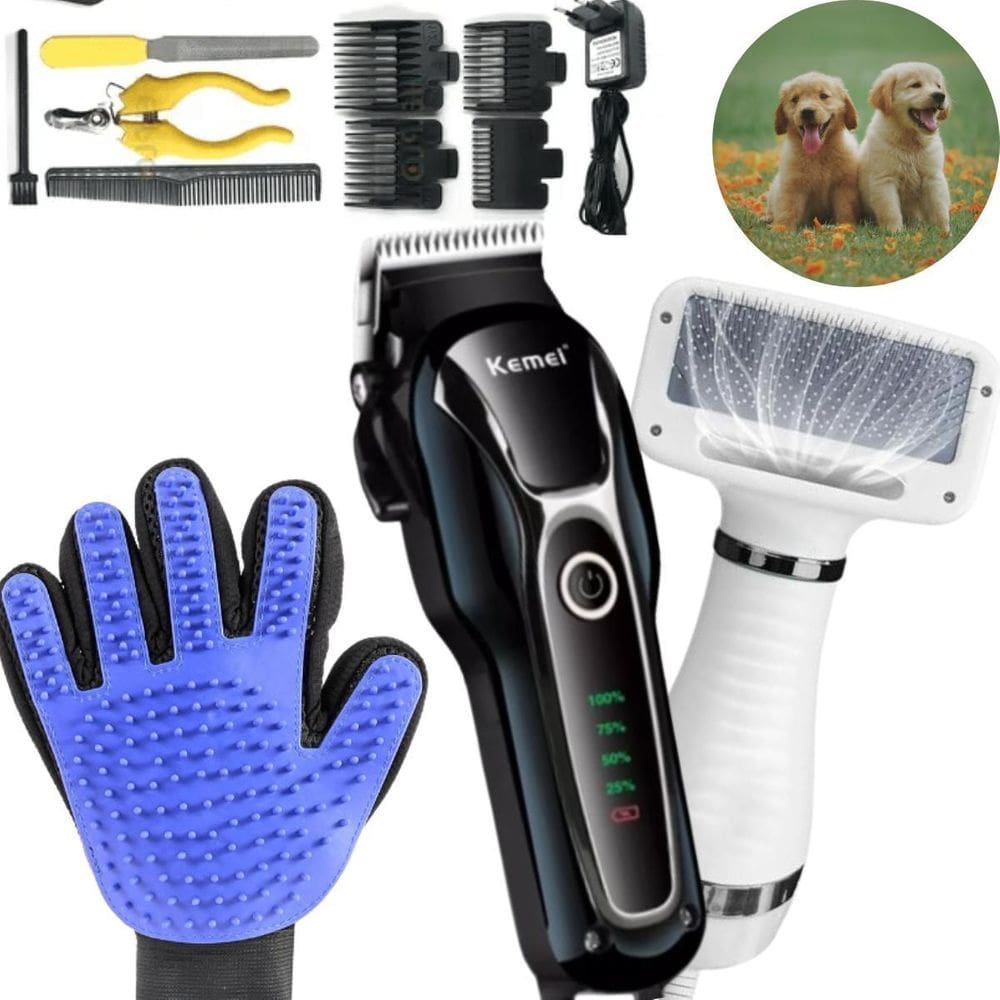 Máquina Tosa 1991 + Secador E Luva Pet Para Pets