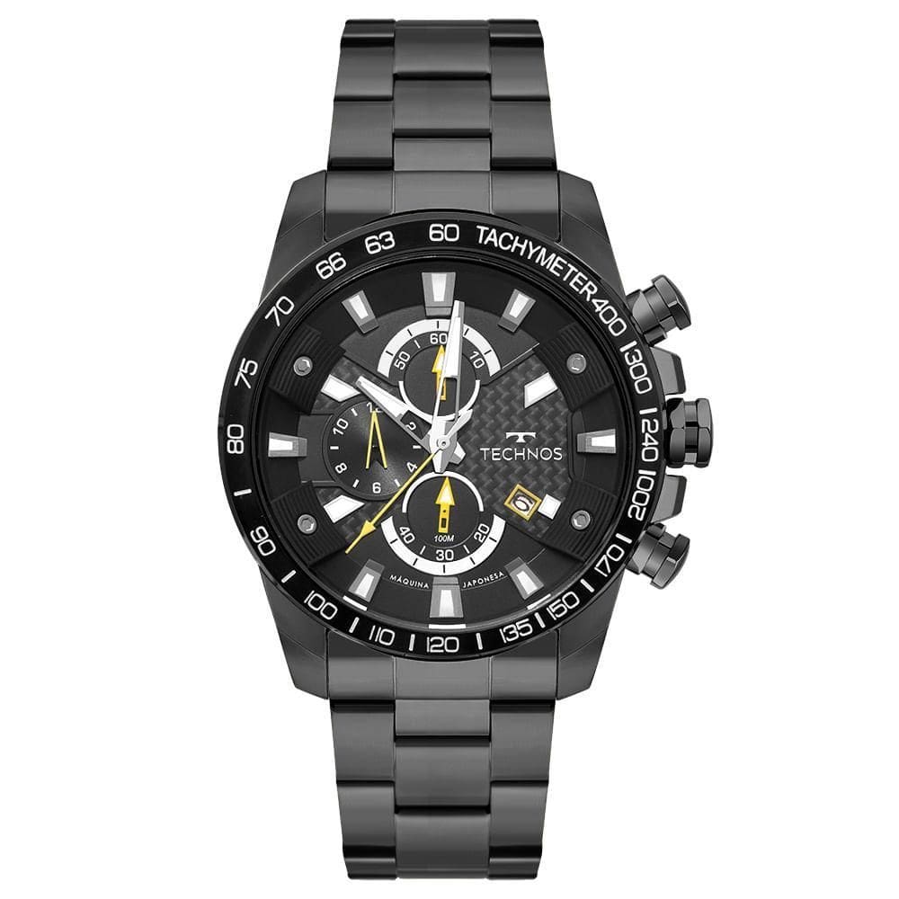 Relógio Analógico Technos Os1Abz/1P Aço Preto Os1Abz/1P