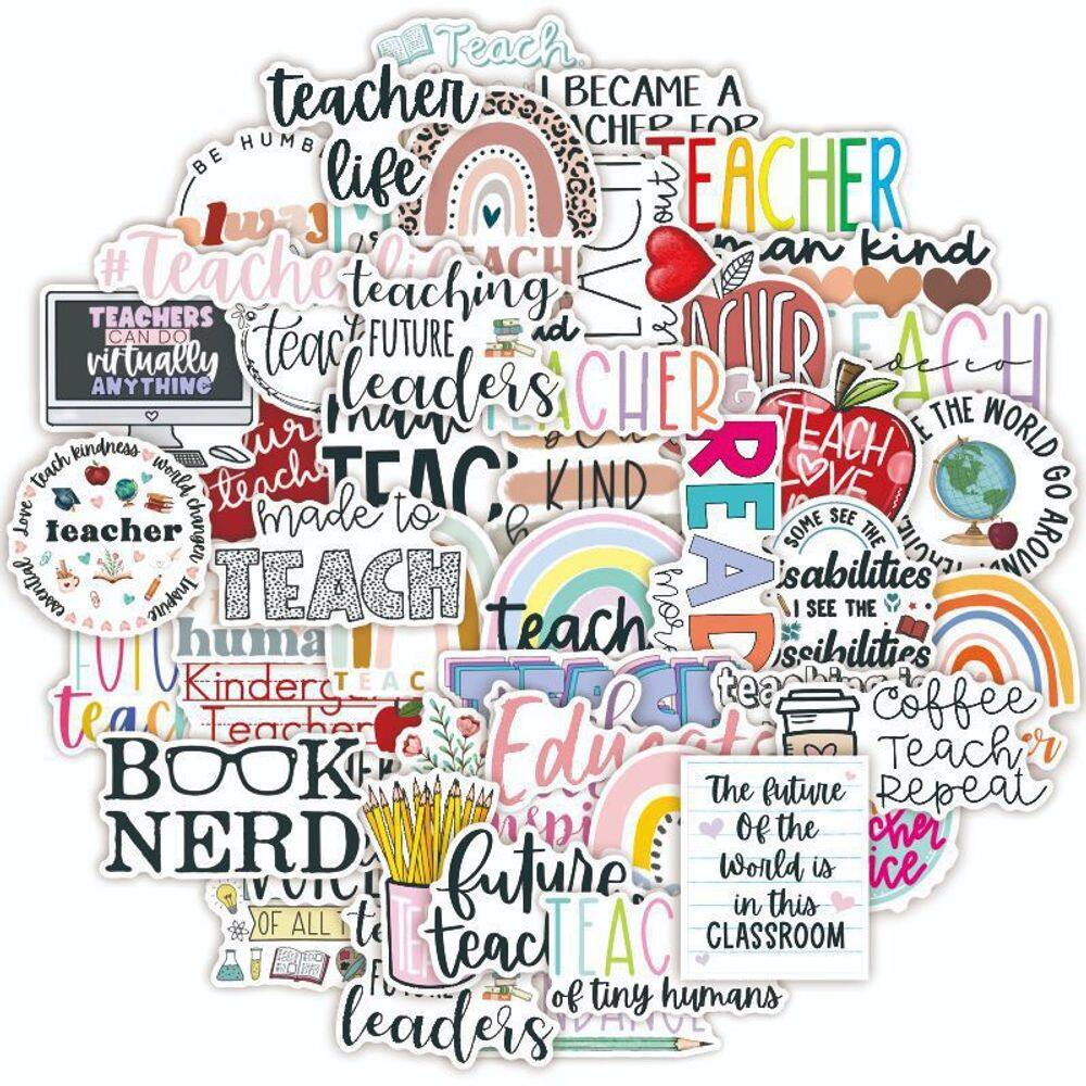 Adesivos 50 unidades/lote Teachers Days Inspirationals Englishs