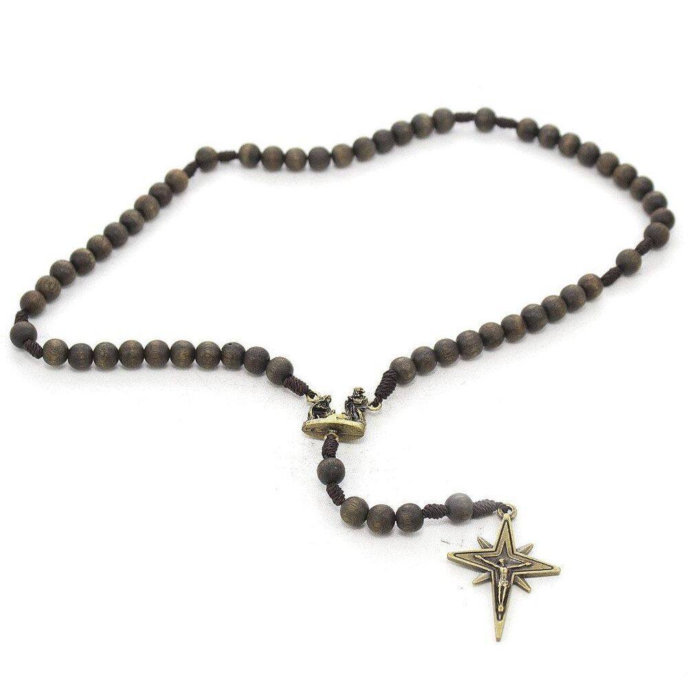 Terço Imbuia Natal Com Essência De Mirra 8Mm