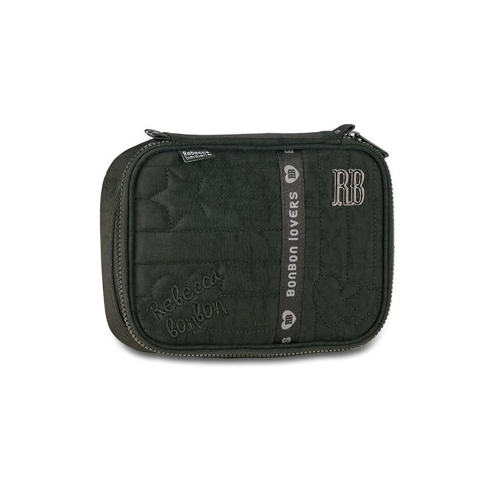 Estojo Box Juvenil Escolar Rebecca Bonbon Meninas - Preto