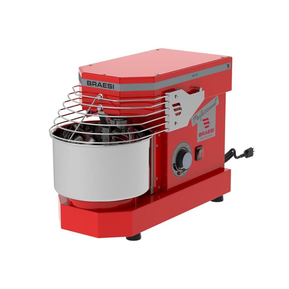 Amassadeira Espiral 3 kg 10 Velocidades Aes-03 Vermelho Bivolt - Braesi B18882