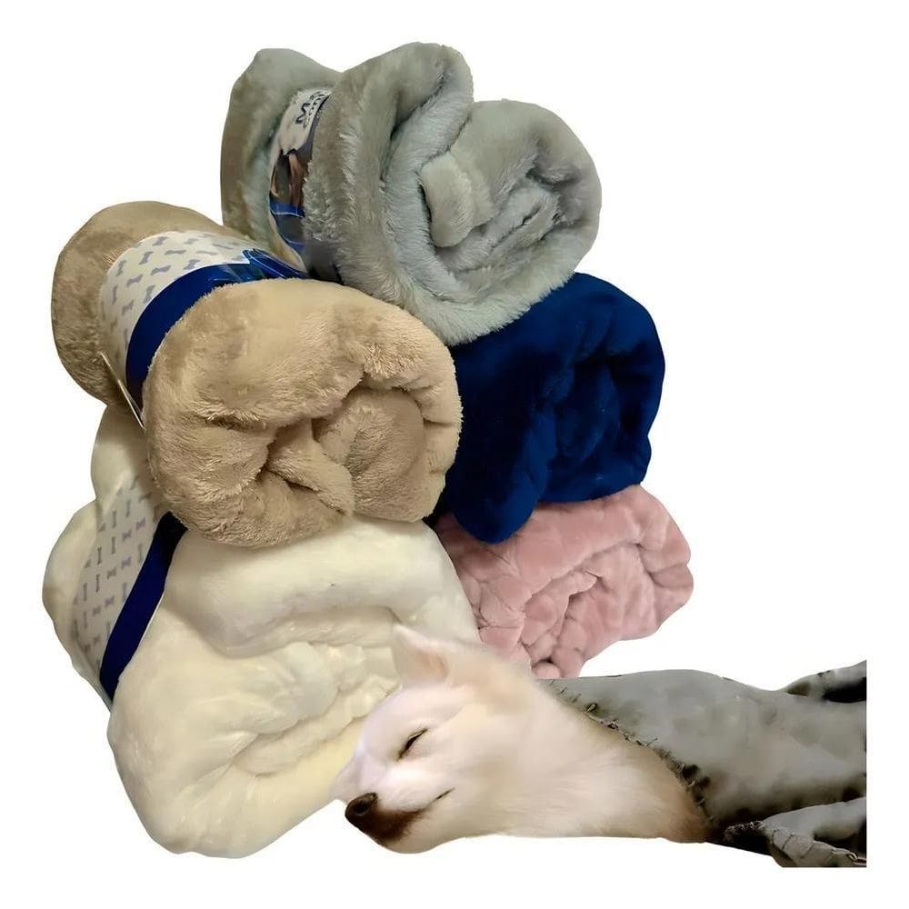 2X Bacon Born Kit 2 Mantas Cobertor Cachorro Gato Kit 2 Mach