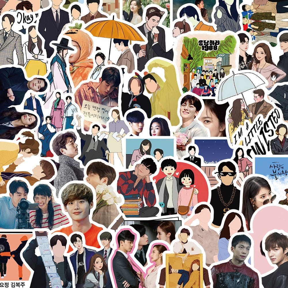 Adesivos Kdramas Waterproof Vinyl Anime 55 unidades/lote para laptop