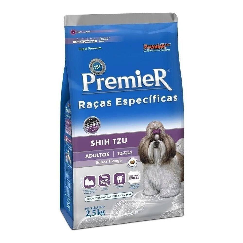 2X Ração Premier Raças Específicas Shih Tzu Adulto 2,5 Kg Fr