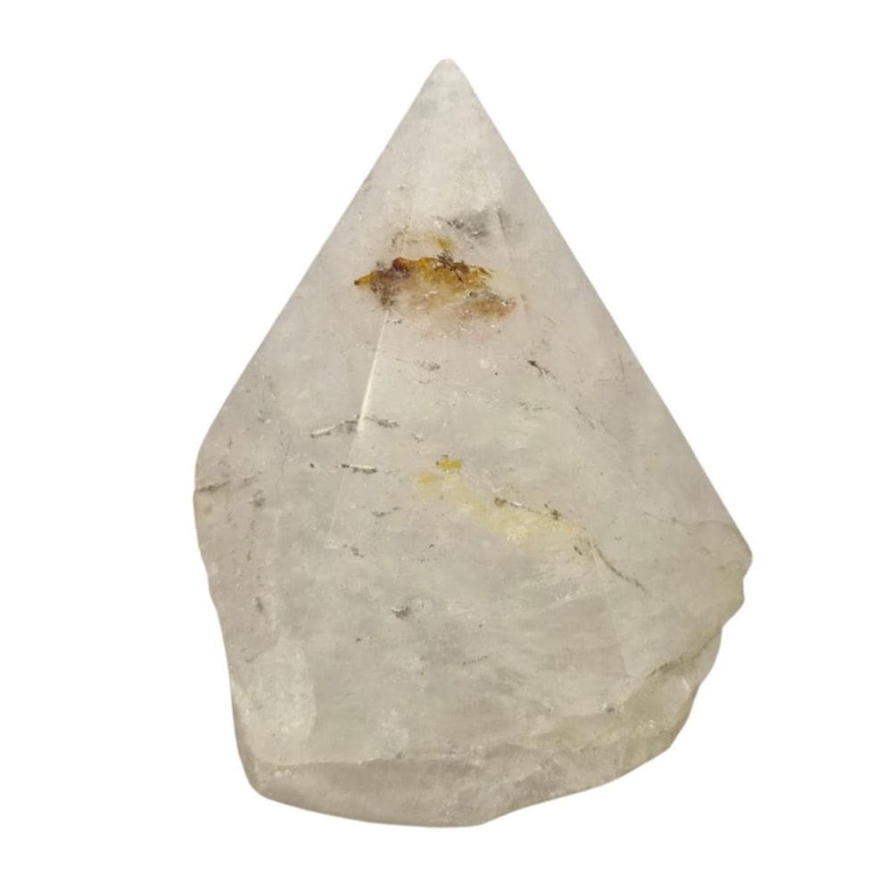 Pedra Natural Obelisco Ponta Quartzo Branco 700 Gramas