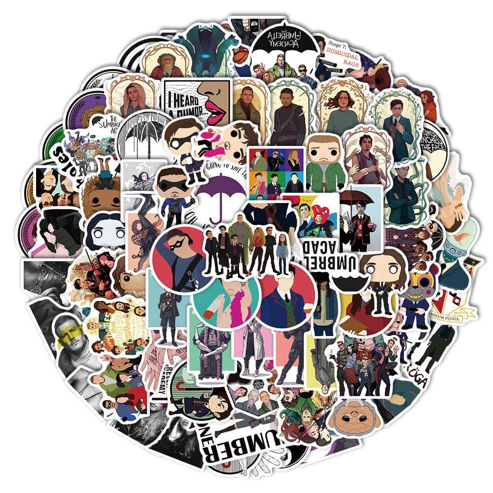 Adesivos 100 unidades/lote Umbrellas Academys Waterproof Vinyl