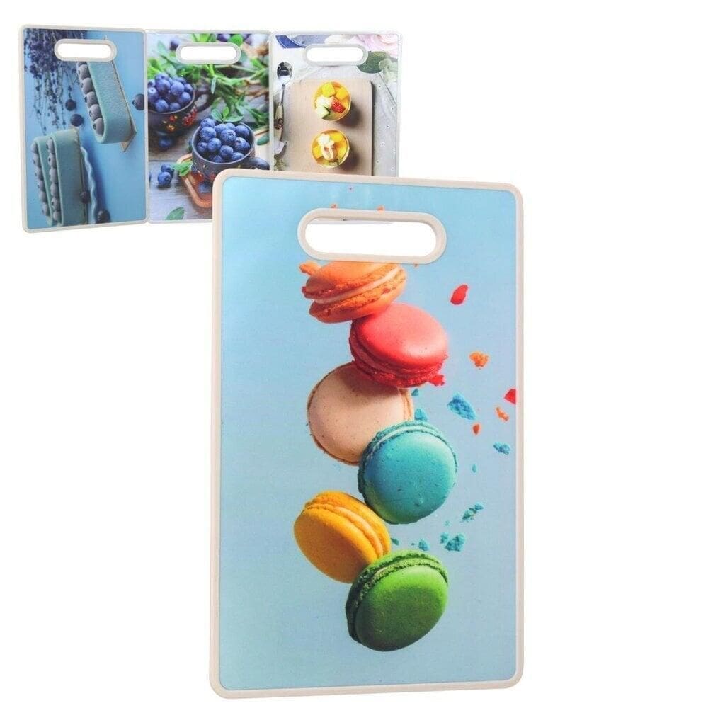 Tábua de Corte Plástico 30x20cm Frutas  - Tudo em Caixa