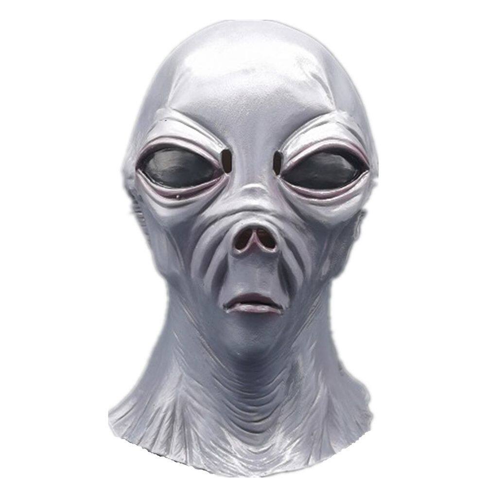 Mask Scary Alien Headgear Latex Face Cosplay Traje de Cosplay Facial