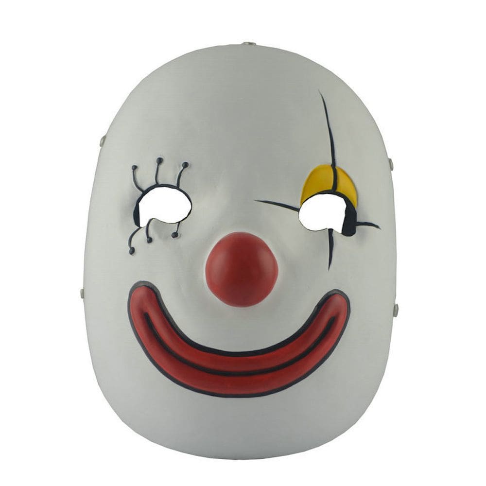 Máscara Clown Cosplay Decorativa Capa Facial de Halloween