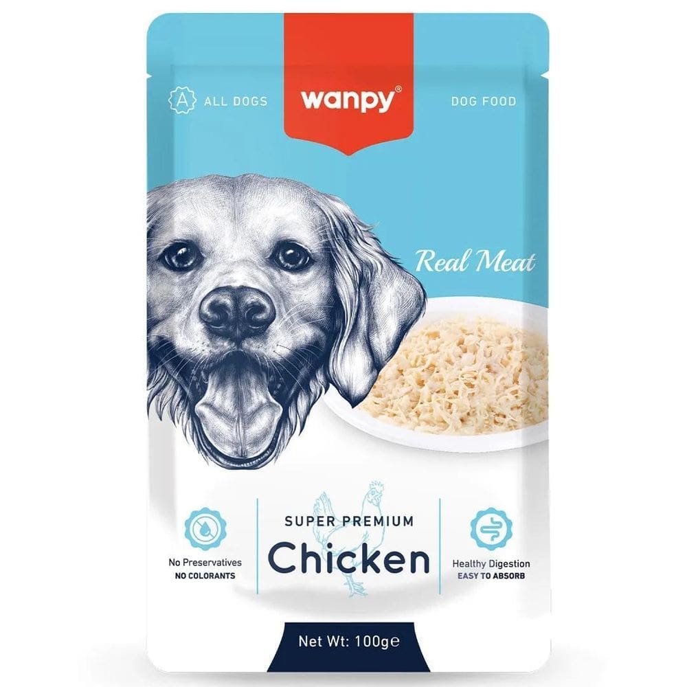 Petisco Para Cães Wanpy Sachê De Frango 100G