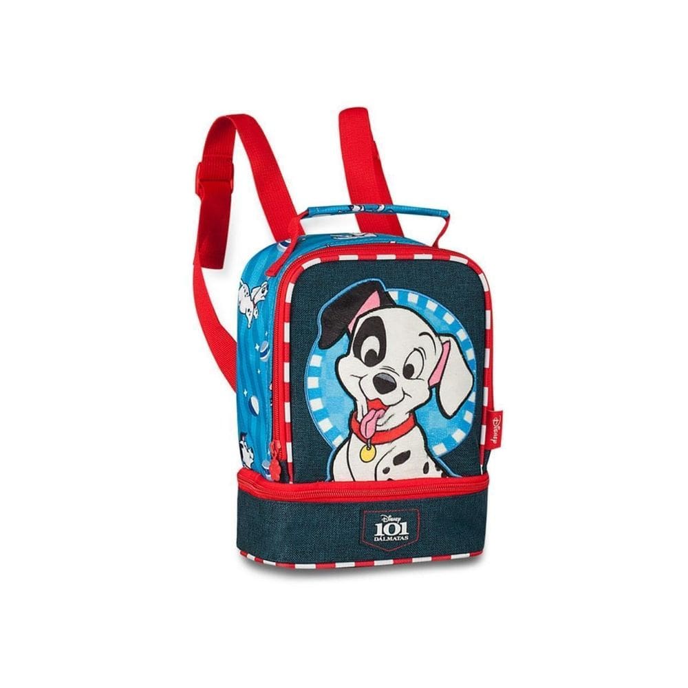 Lancheira 101 Dálmatas Térmica Pelúcia Bolsinha Creche Kids