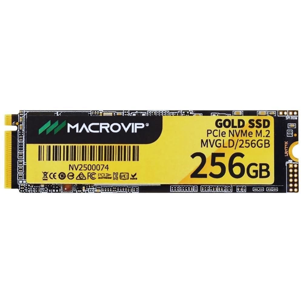 Ssd M.2 Nvme 256Gb Macrovip Gold 2100Mb/S Pcie Gen 3X4