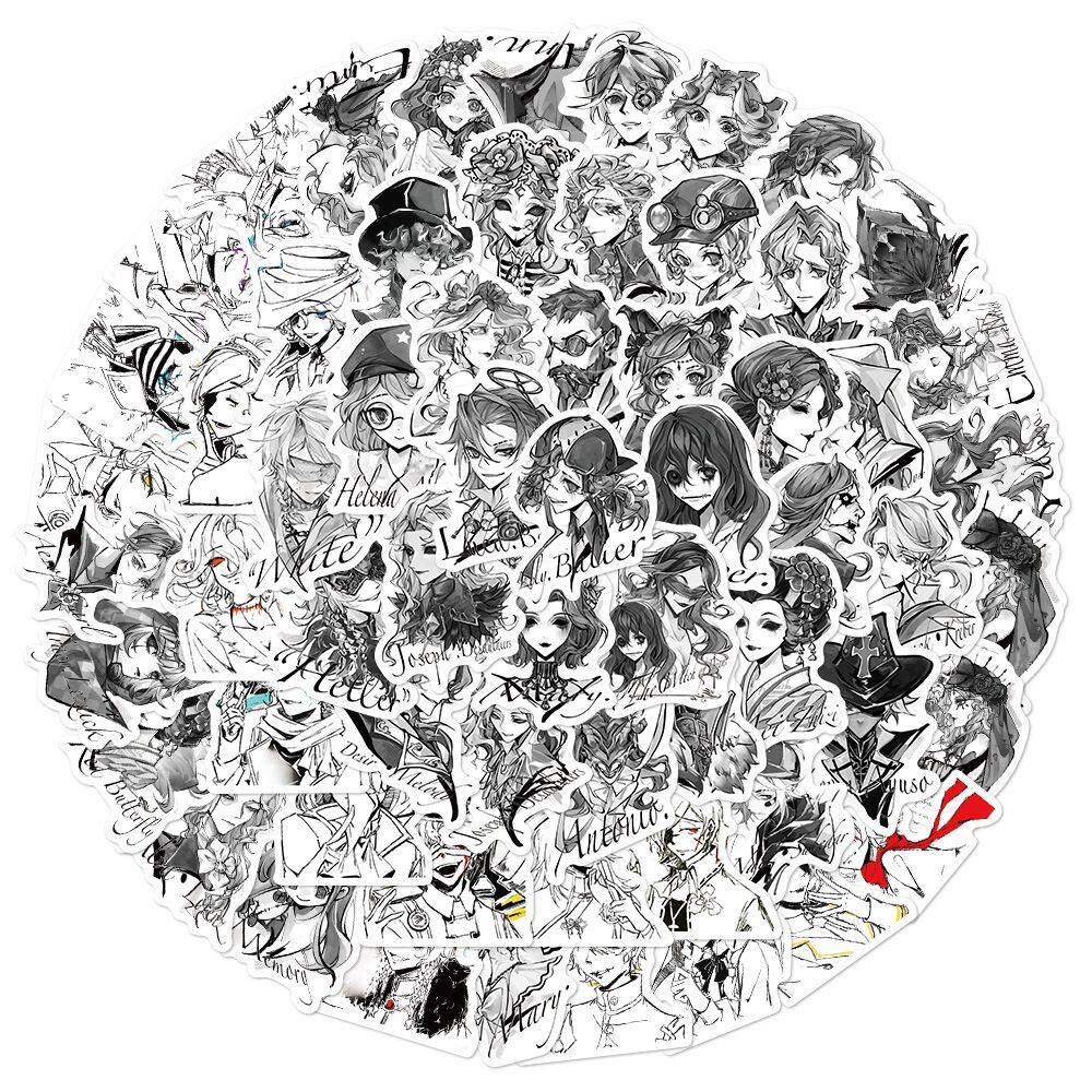 Adesivos 62 unidades/identidade de lote Adesivo de anime de vinil à prova d`água