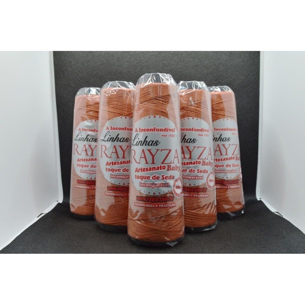 Linha Rayza Artesanato Baby Fina Tex 144 Cor 086-Telha