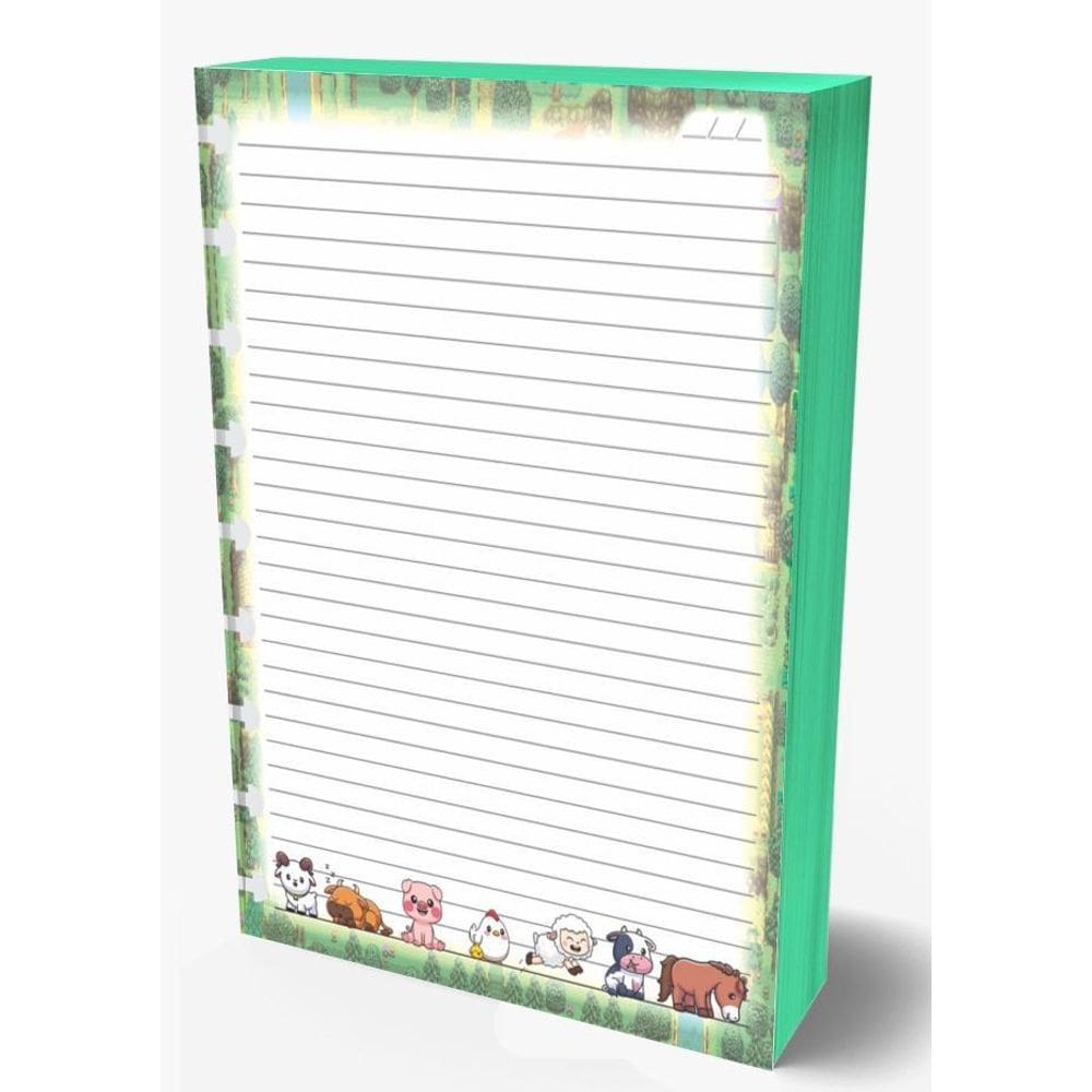 Refil Caderno De Disco 90G Medio 9 Furos Fazenda 100 Folhas