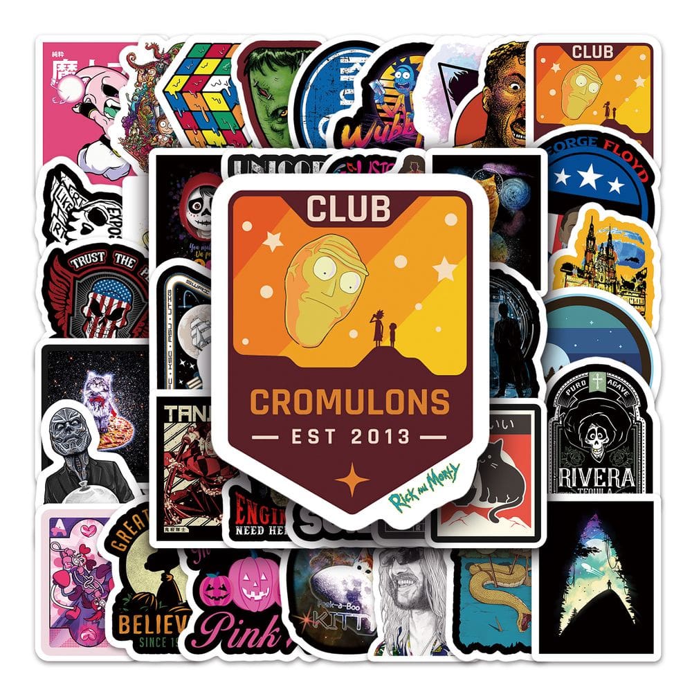 Adesivos 50 unidades/lote Welders Engineers Waterproof Vinyl Anime