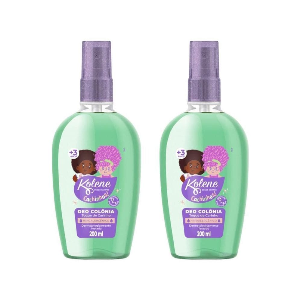 Colonia Kolene 200Ml Cachinhos Toque Carinho - Kit Com 2Un