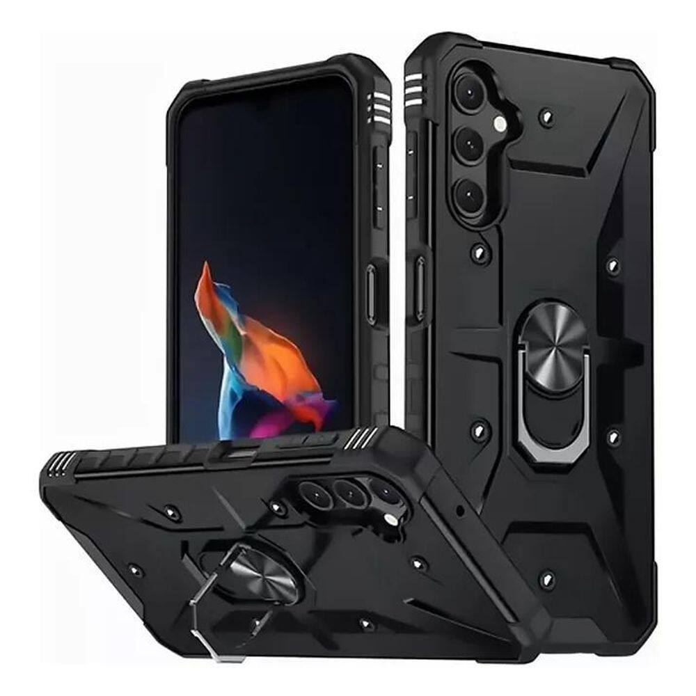 Capa Samsung Anti-Impacto Com Anel: Proteçã - Preto S23 Plus