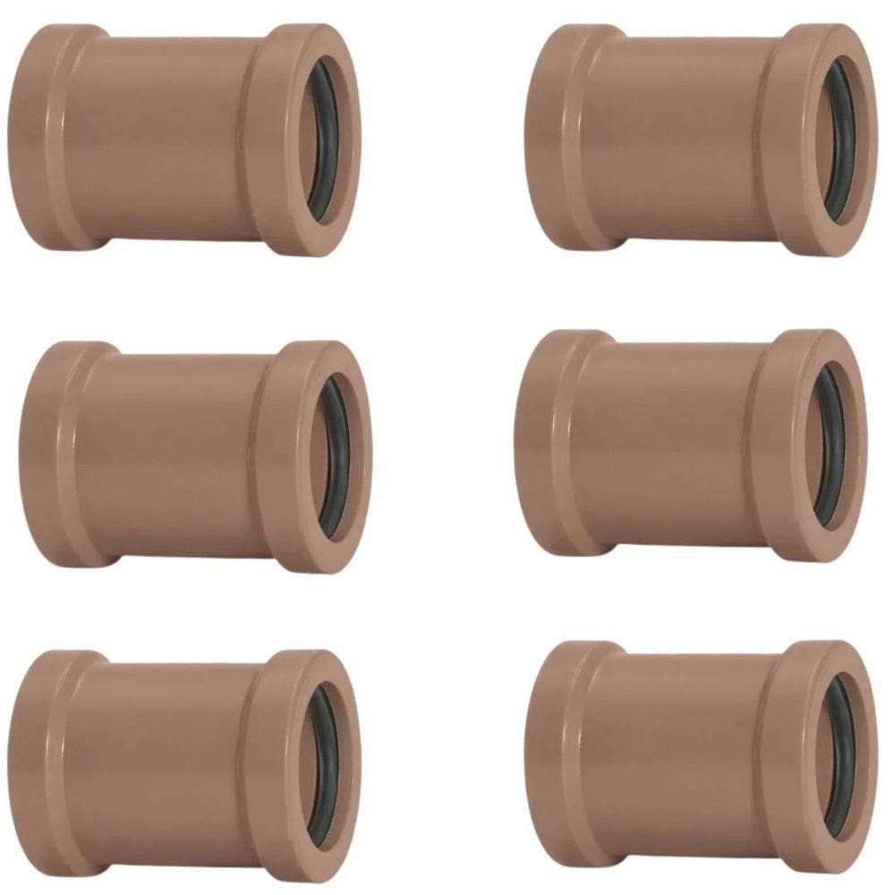 Luva De Correr 25Mm Pvc Para Encanamento Akato Kit 06 Un