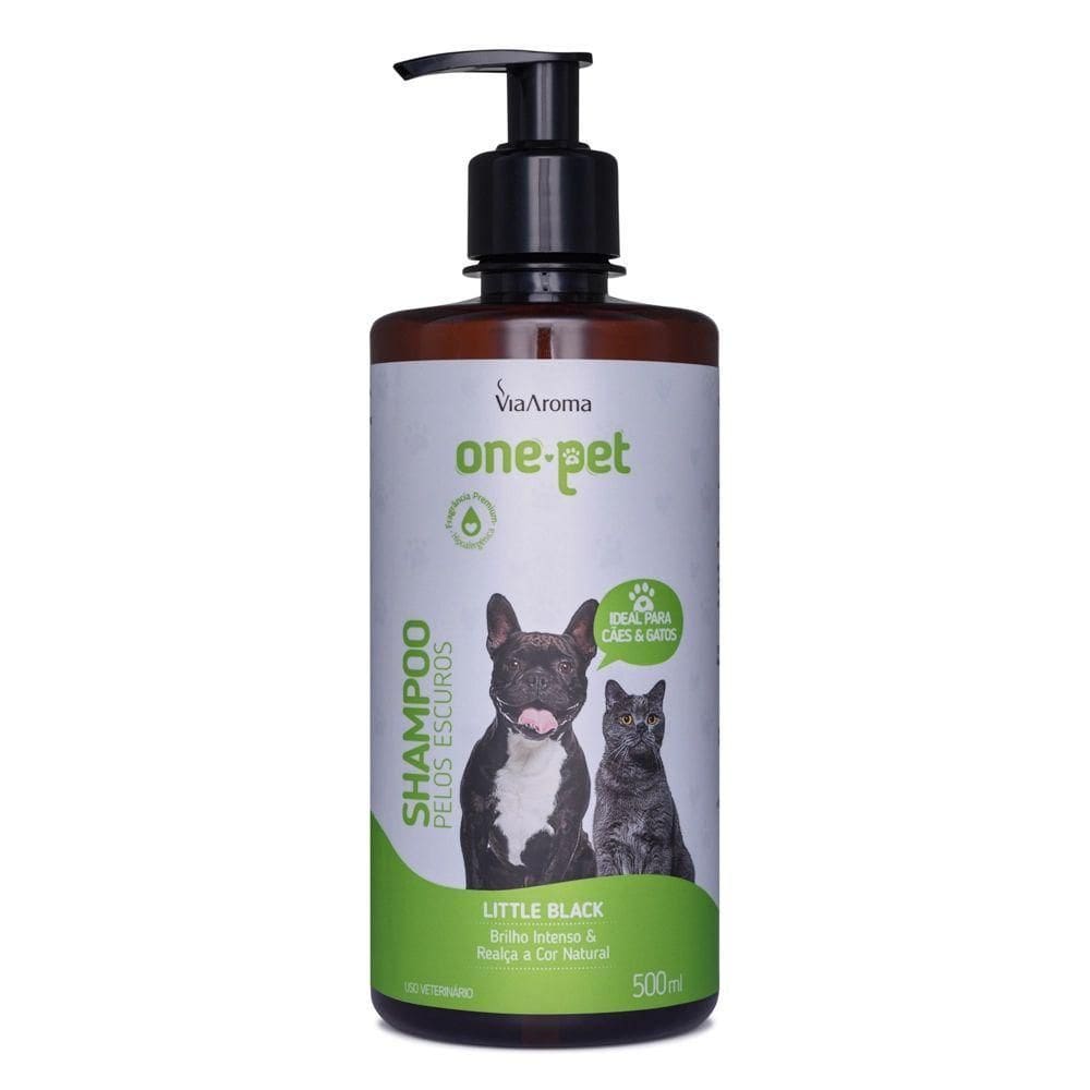 Shampoo One Pet Pelos Escuros 500Ml Via Aroma
