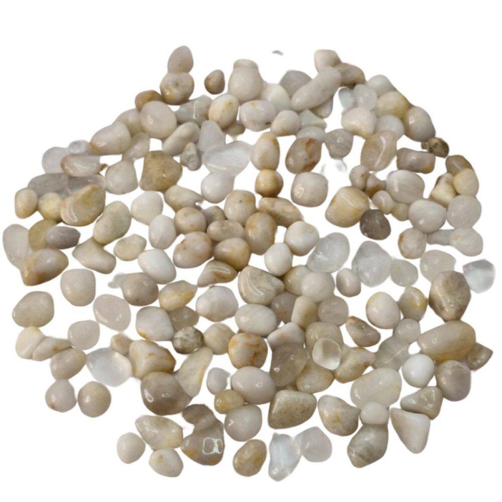 Pedra Quartzo Opalado Rolado 0,2 A 1 Cm 1 Kilo Natural