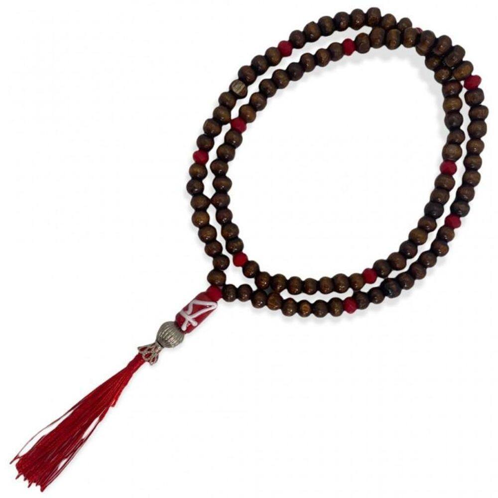 Japamala Dos Orixás De Madeira 108 Contas 8 Mm-Escolha A Cor