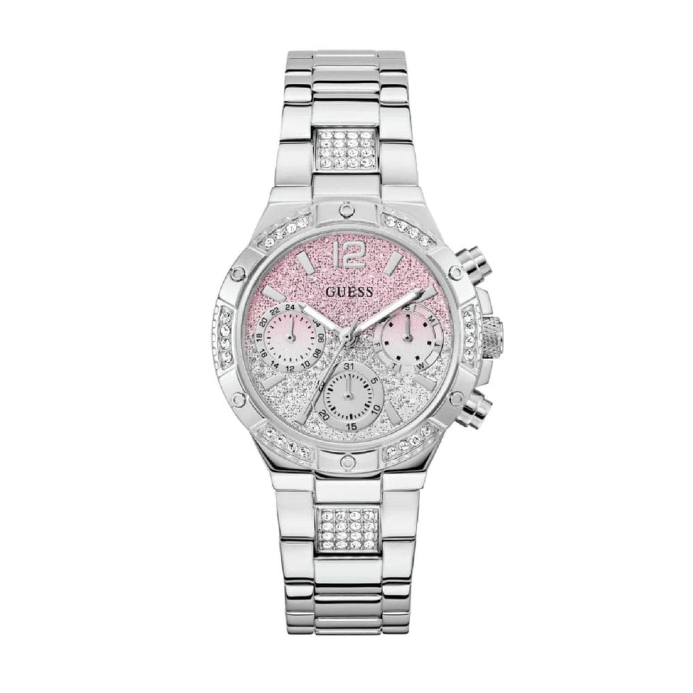 Relógio Guess Feminino Harlow Gw0950L1 Prata