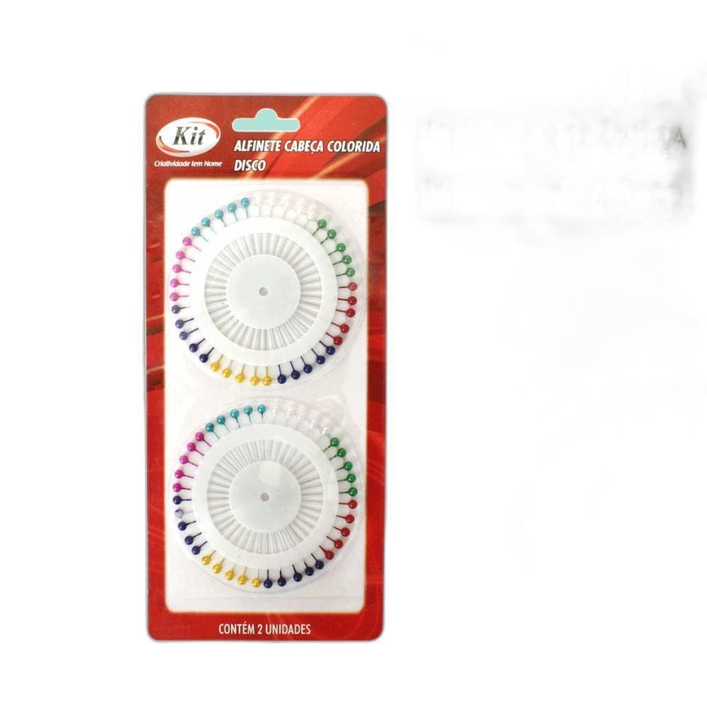 Kit Alfinete De Cabeça Colorido Kit C/2 Disco - F13822-01