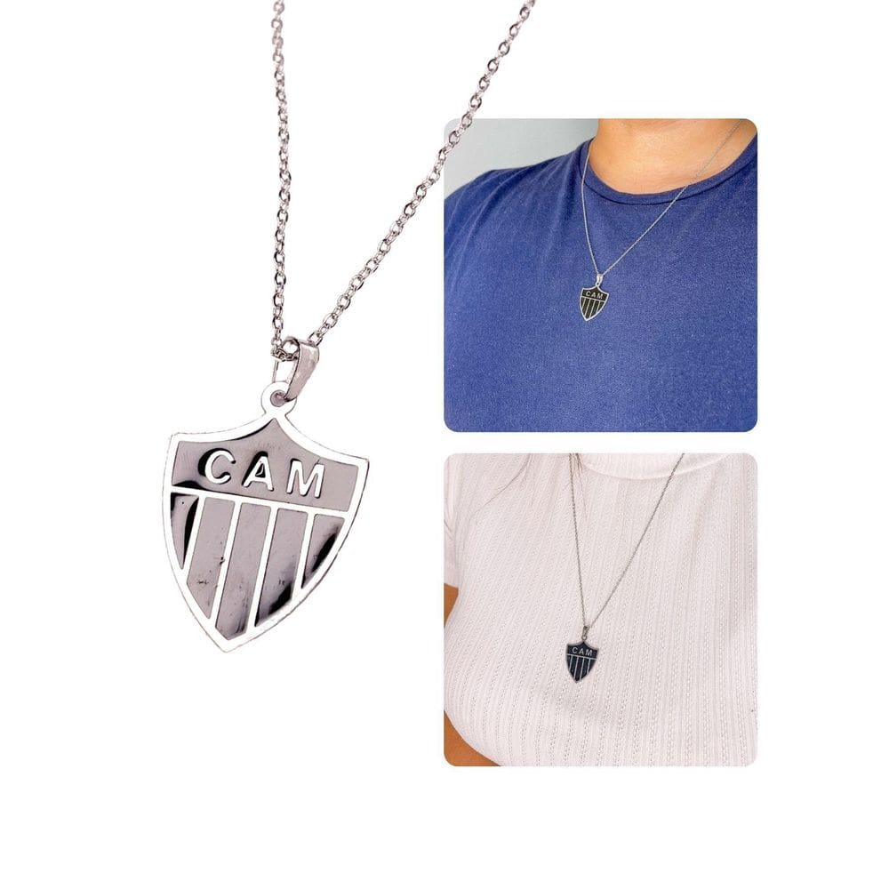 Colar Cordão Corrente 55Cm Feminino Masculino Pingente Time