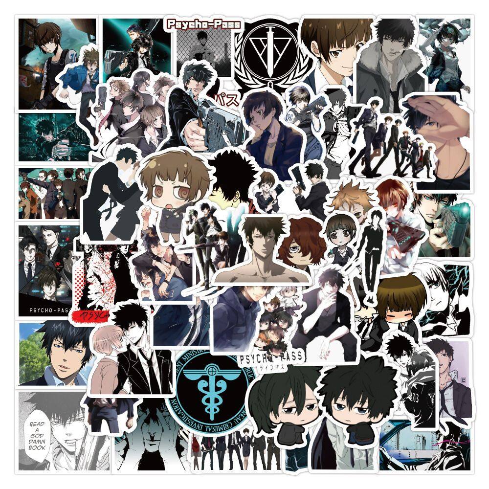 Adesivos de vinil impermeável Psychos Pass Anime 50 unidades/lote