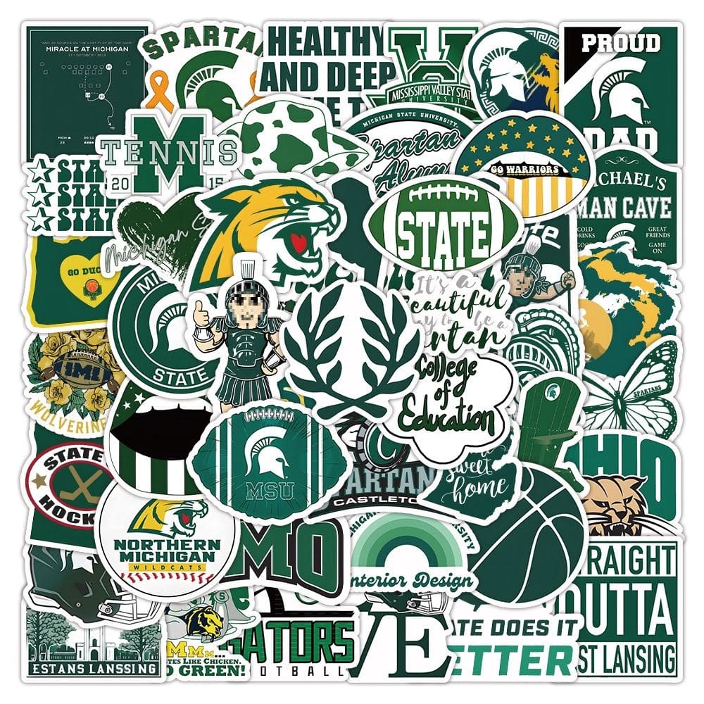 Adesivos de vinil impermeável Michigans Anime 53 unidades/lote