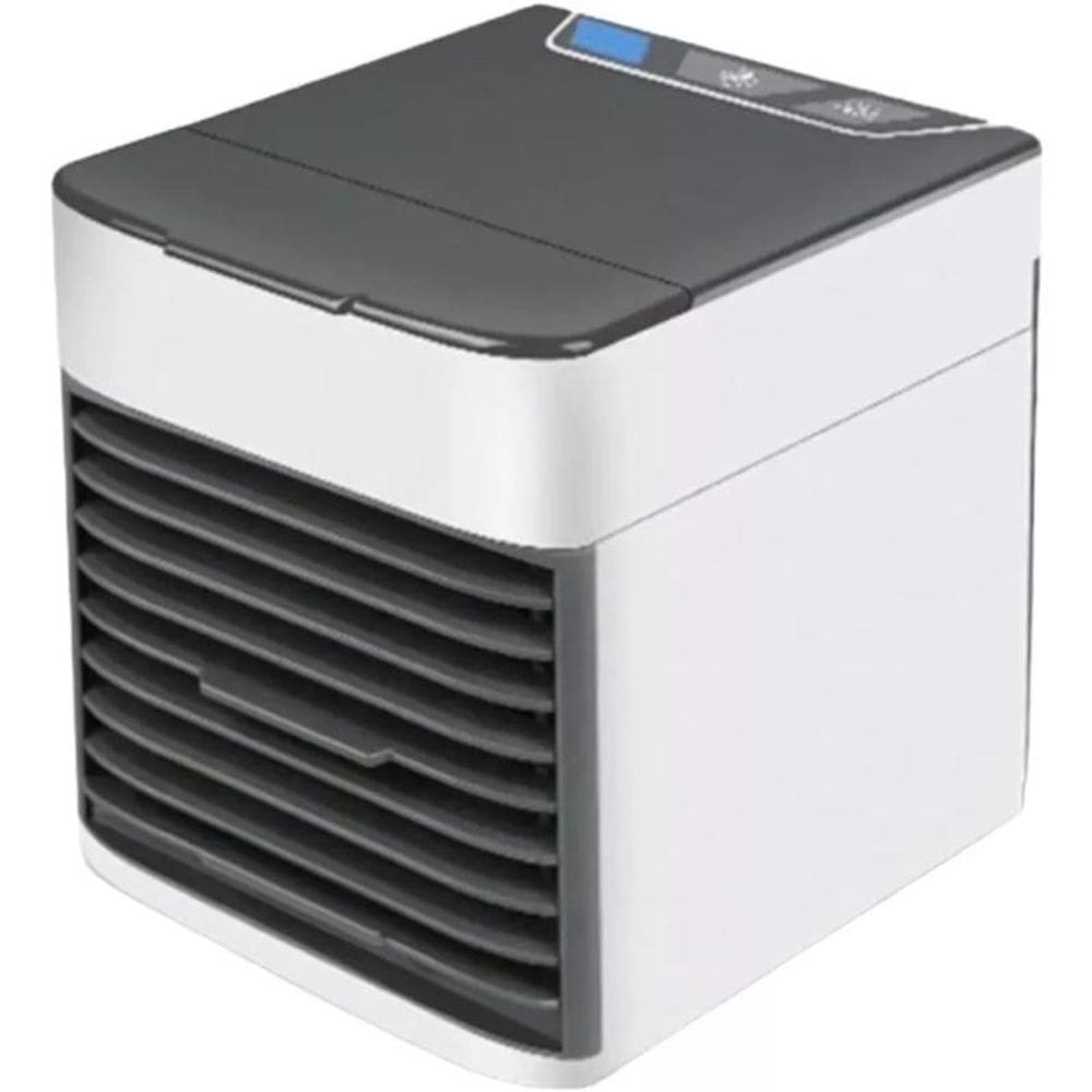 Ar Condicionado Portátil Para Carros E Computadores Branco E Compacto