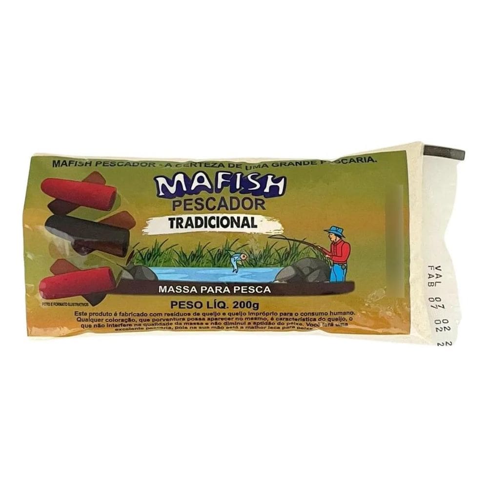 2X Massa Mafish Em Pó Pescador Varios Sabores Fedidinha 200G