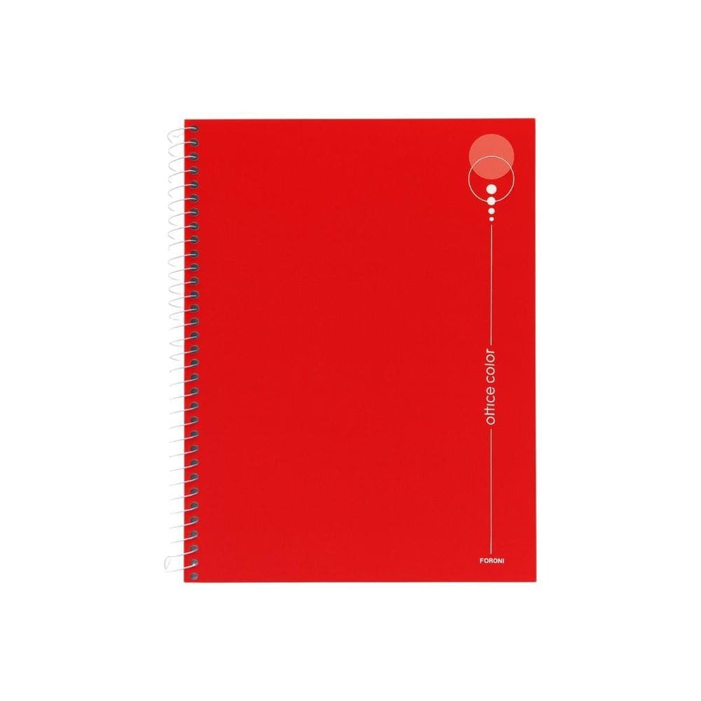 Caderno Universitario 1 Materia Office Color Vermelho Foroni