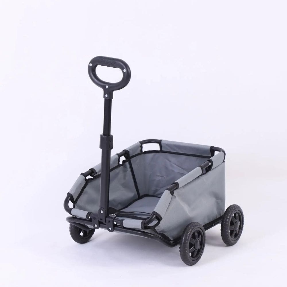 Carrinho Passeio Pet Cães Gatos Pequeno Porte Até 7Kg-Cinza