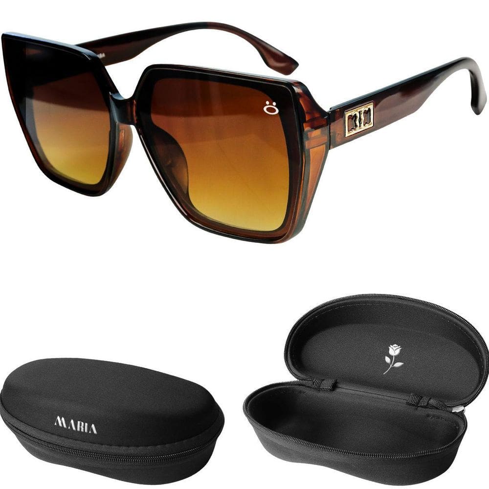 Oculos Sol Quadrado Feminilidade Protecao Uv Qualidade