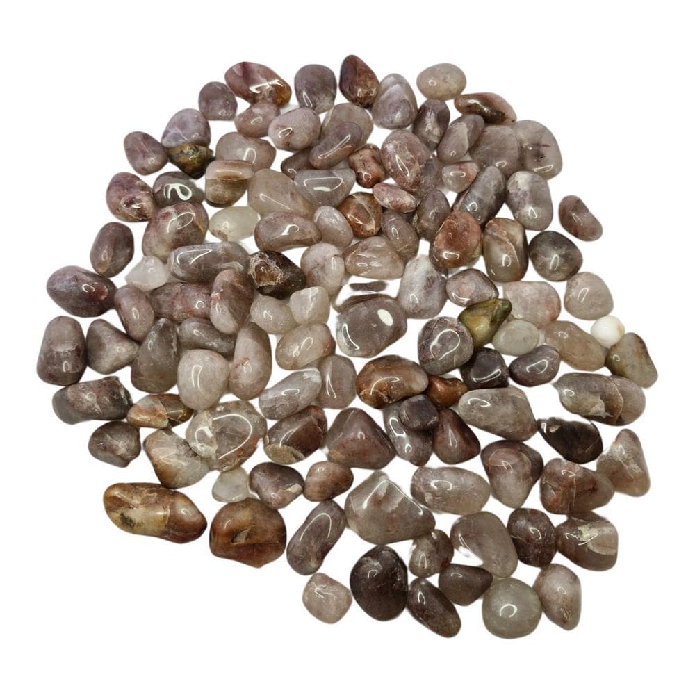 Pedra Quartzo Hematoide Vermelho 1 A 2 Cm Rolado 1Kg Natural