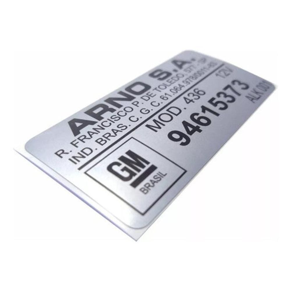 Etiqueta Adesiva Arno Limpador Parabrisa Opala Caravan Todos