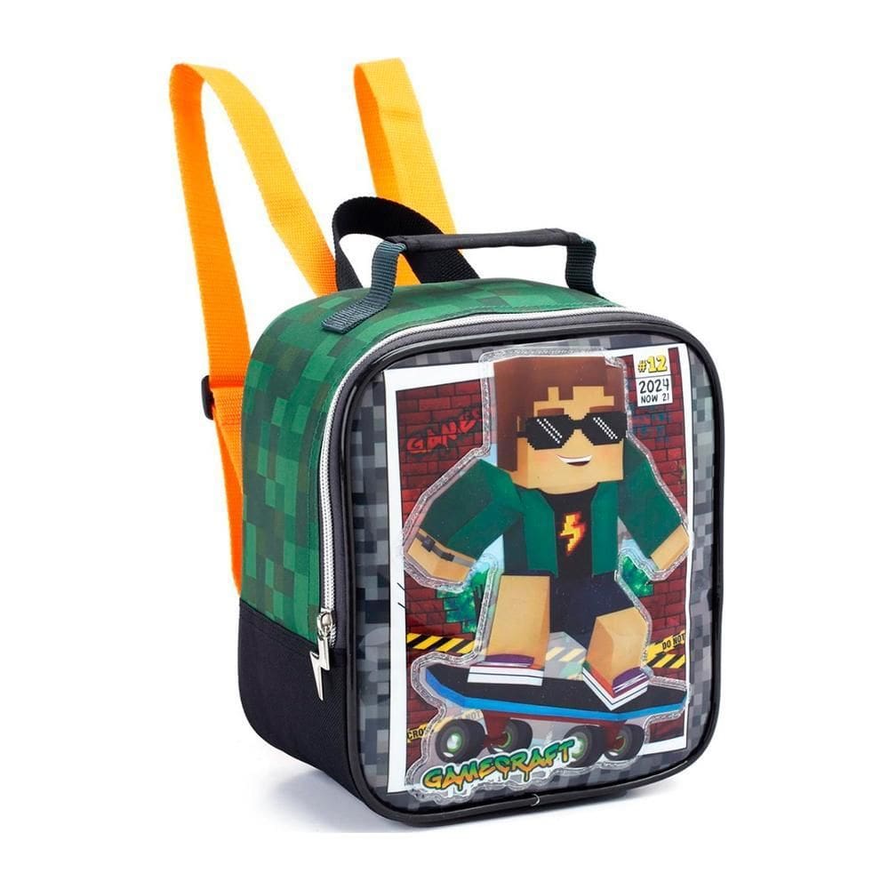 Lancheira Térmica Escolar Infantil Gamecraft Skate